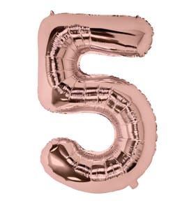 Lets Party Rose Gold Foil 5 Balloon