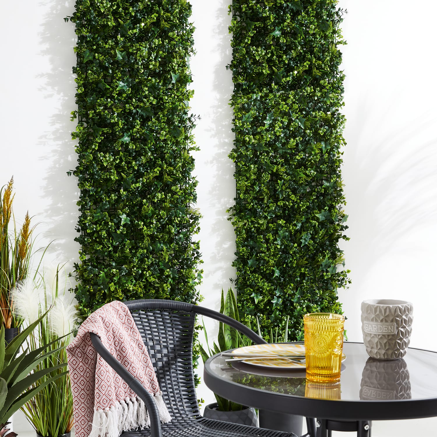 Jardin 4 Artificial Foliage Panels Home Bargains
