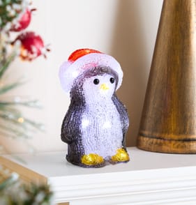 Prestige Battery Operated Light Up Character 16cm - Penguin