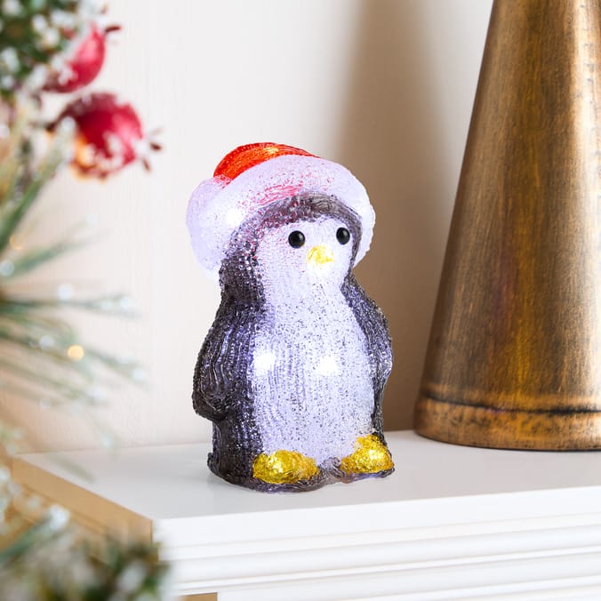 Prestige Battery Operated Light Up Character 16cm - Penguin