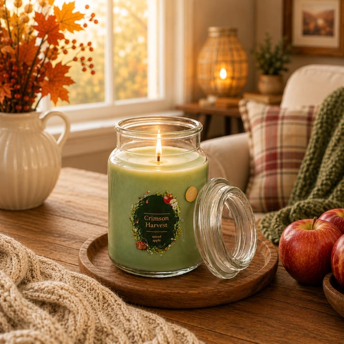 Wickford & Co Scented Candle 18oz - Crimson Harvest