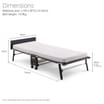 Jay-Be RE80 Rollaway Folding Bed with e-Fibre Mattress - Single