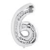 Lets Party Silver Foil 6 Balloon