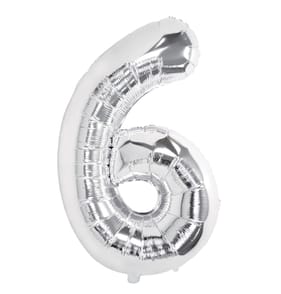 Lets Party Silver Foil 6 Balloon