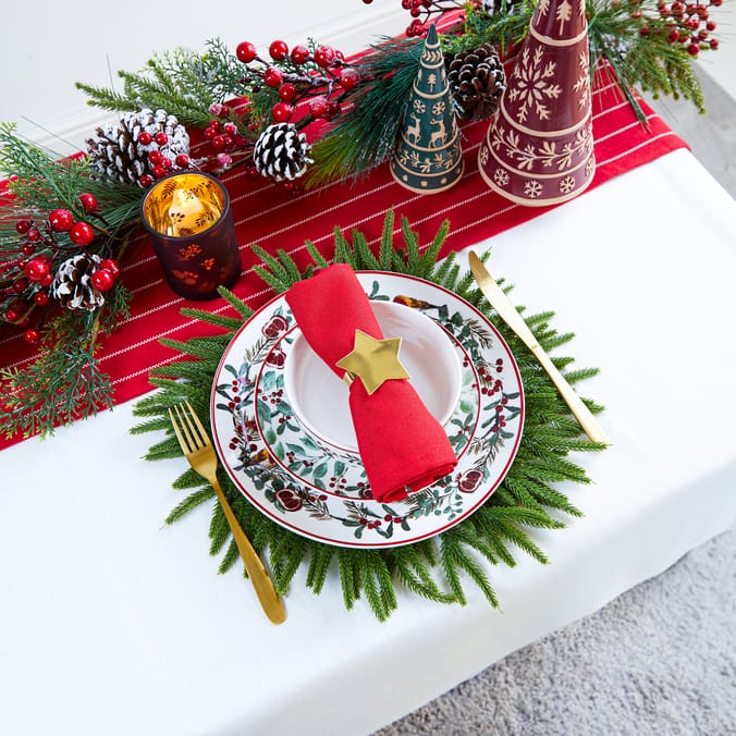Festive Feeling Foliage Placemat - Wreath