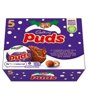  Cadbury Chocolate Puds 5 Pack 175g x2