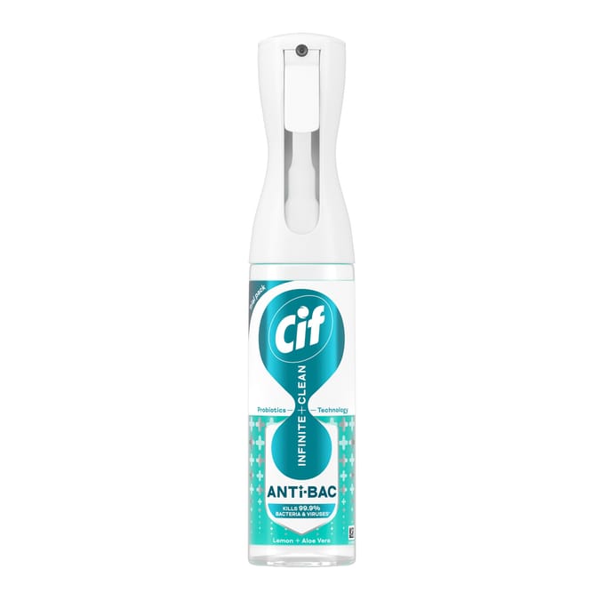 Cif Infinite Clean Anti-Bac Cleaner Spray 250ml - Lemon & Aloe Vera