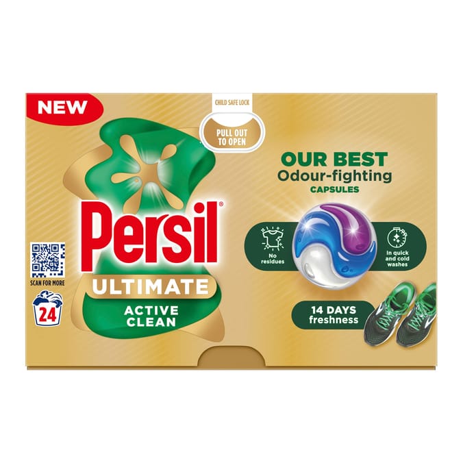 Persil Ultimate Washing Capsules 24 Washes - Active Clean