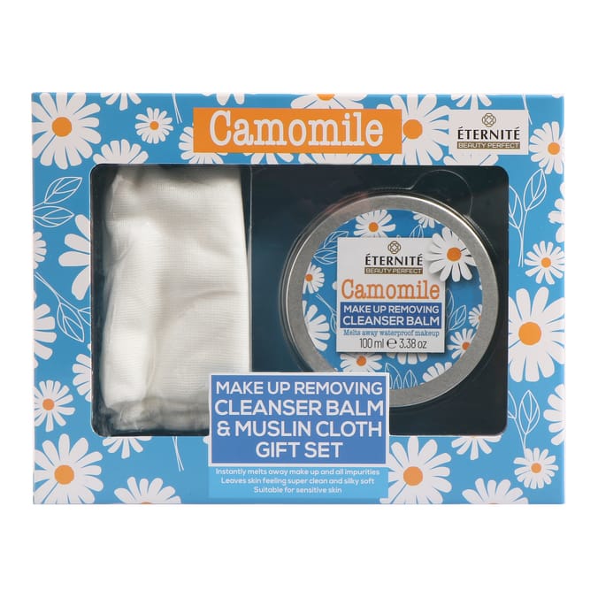 Eternite Camomile Make Up Removing Cleanser Balm & Muslin Cloth Gift Set