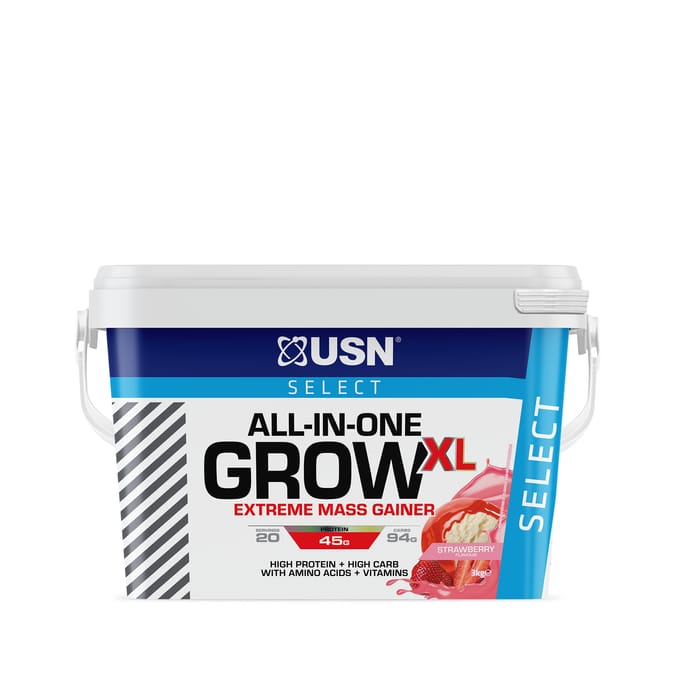 USN Select All-In-One Grow XL Protein 3kg - Strawberry