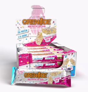 Grenade Protein Bar 60g - Birthday Cake x12