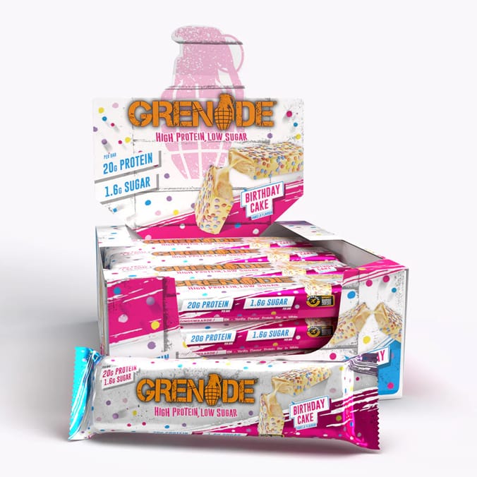 Grenade Protein Bar 60g - Birthday Cake x12