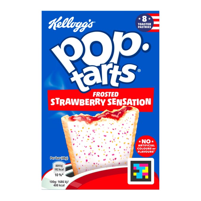 Kellogg's Pop Tarts Frosted Strawberry Sensation 8x48g