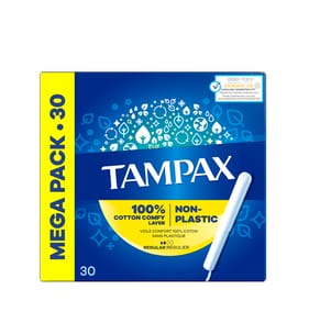 Tampax Regular Tampons With Applicator 30 Pack x8