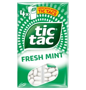 Tic Tac Fresh Mint Sweets Multipack 4 x 18g