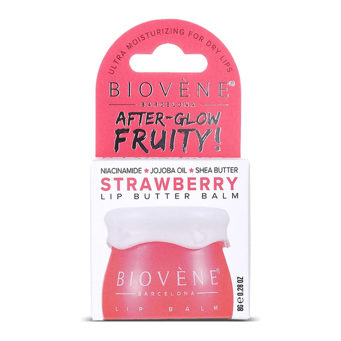 Biovene After-Glow Lip Butter Balm 8g - Strawberry & Niacin
