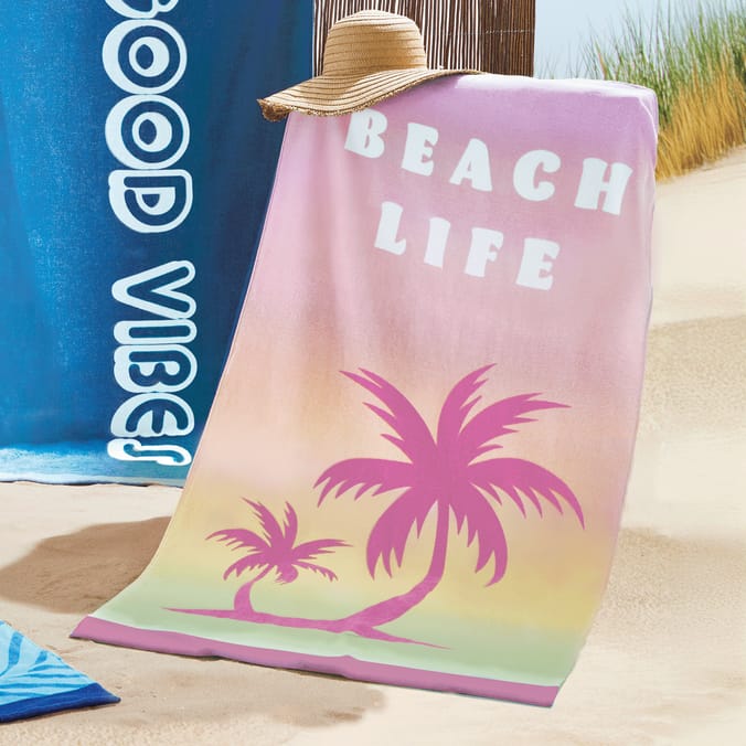 Hello Summer Beach Towel