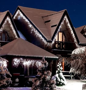 Prestige Mains Operated 1000 LED Gutter Icicle Lights - Cool White