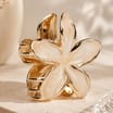 Metal Flower Claw Clip