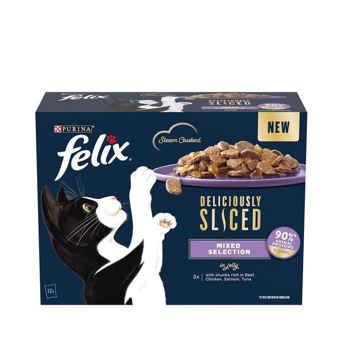 Felix Adult Wet Cat Food Fish Selection in Jelly 40 x 100g Pouches