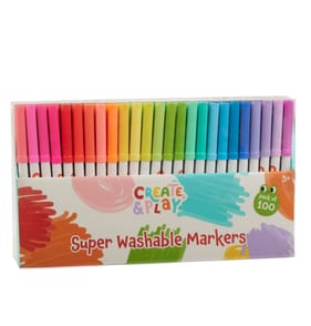 Create & Play Super Washable Markers 100 Pack