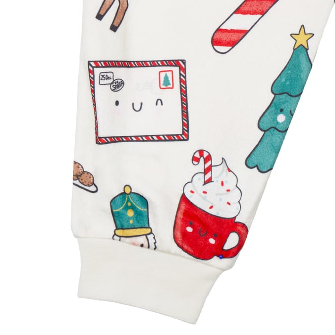 Sleigh Bells By Originals Santa & Friends Fleece Pyjamas