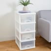 Utility 4-Drawer Storage Tower