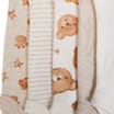 Pure Baby Short Sleeved Beige Bodysuits 5 Pack