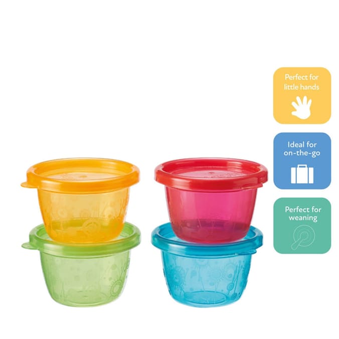 Nuby Food Pots With Lids