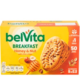 Belvíta 20 Breakfast Honey & Nut with Choc Chips Biscuits 225g