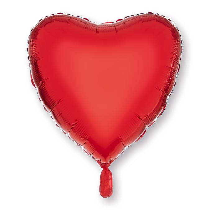 Lets Party Foil Red Heart Balloon