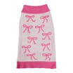 My Pets Cable Knit Jumper Pink Bow