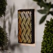 Firefly Metal Wall Art Solar Light - Diamonds