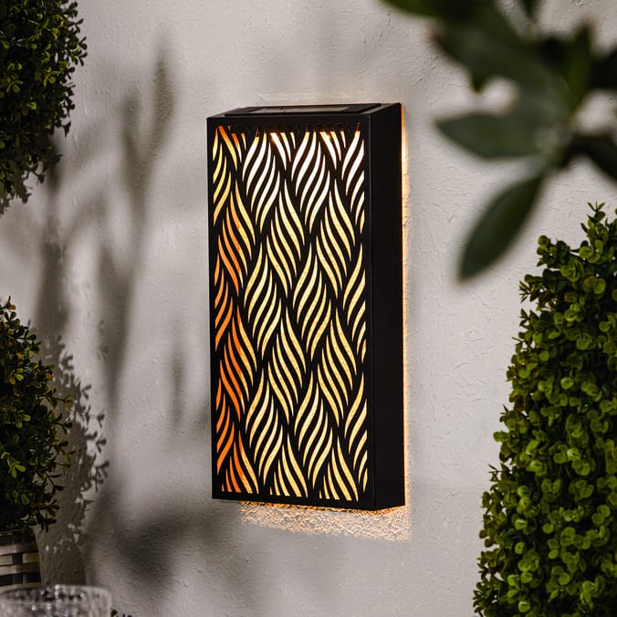  Firefly Metal Wall Art Solar Light - Diamonds