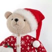 Sleigh Bells Christmas Teddy In Pyjamas