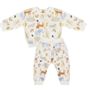 Pure Baby Animal Print Jumper & Jogger Set