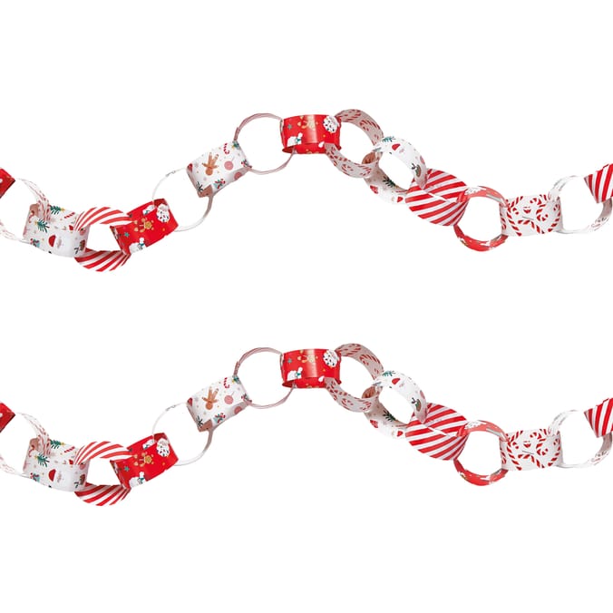 Sleigh Bells Paper Chain Decoration