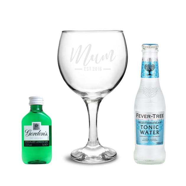 Personalised Established Gin Gift Set Home Bargains