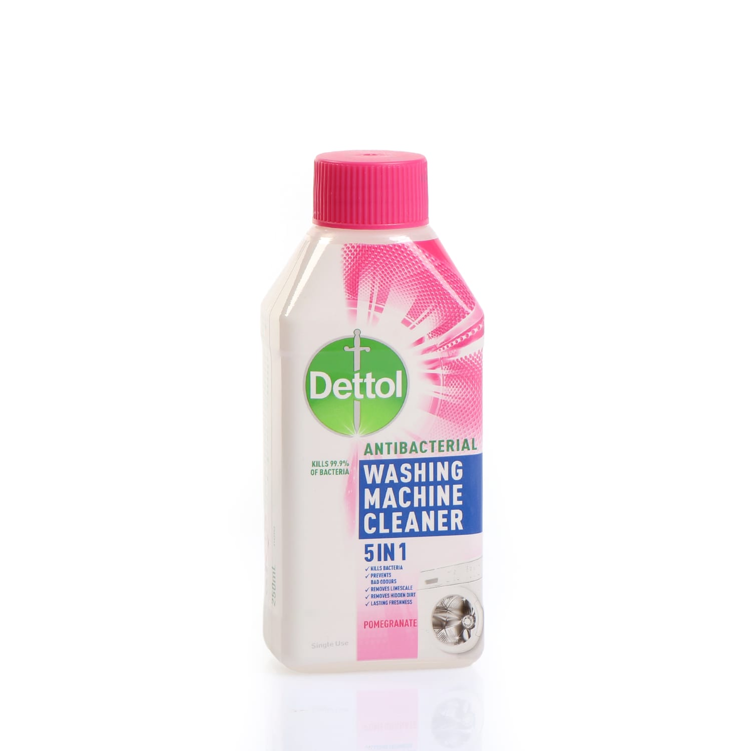 Dettol 5 In 1 Antibacterial Washing Machine Cleaner Pomegranate Home