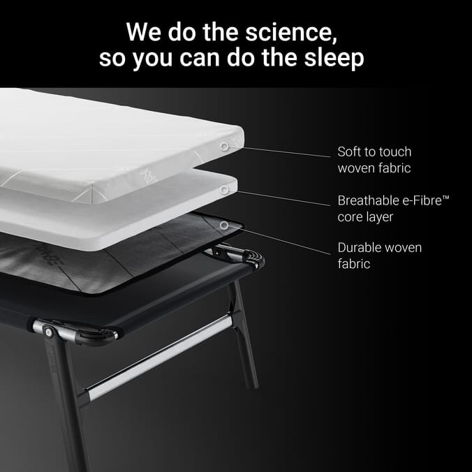 Jay-Be CE70 Compact Folding Bed with e-Fibre Mattress - Single