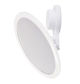 Everyday Essentials Plastic Suction Mirror - white