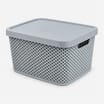 Diamond Storage Basket with Lid 7 Litre
