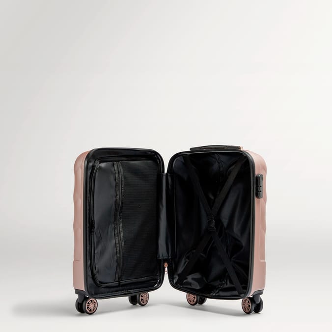 Salisbury Embossed Quilted Shell Suitcase Set Of 3
