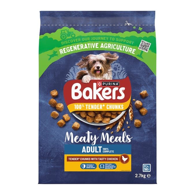 Bakers Meaty Meals Dry Dog Food 2.7kg - Chicken