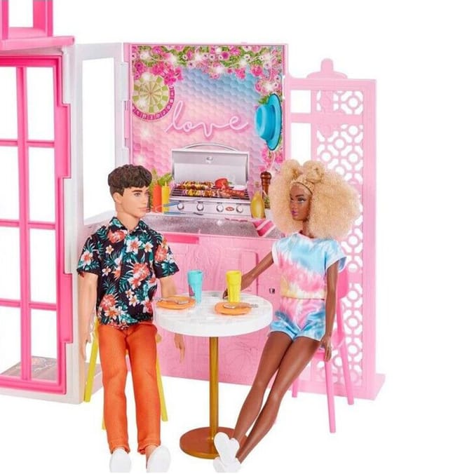Barbie Dollhouse With 2 Levels HCD47 Home Bargains