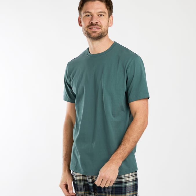 Originals Mens Green T-shirt & Pants Pyjamas