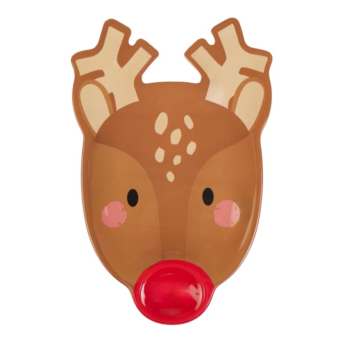 Sleigh Bells Christmas Shaped Dipping Plate
