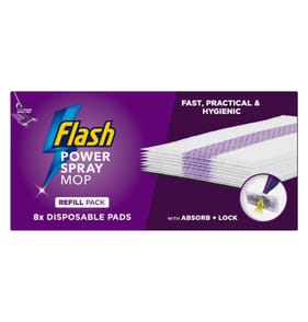 Flash Power Spray Mop 8 Disposable Pad Refills