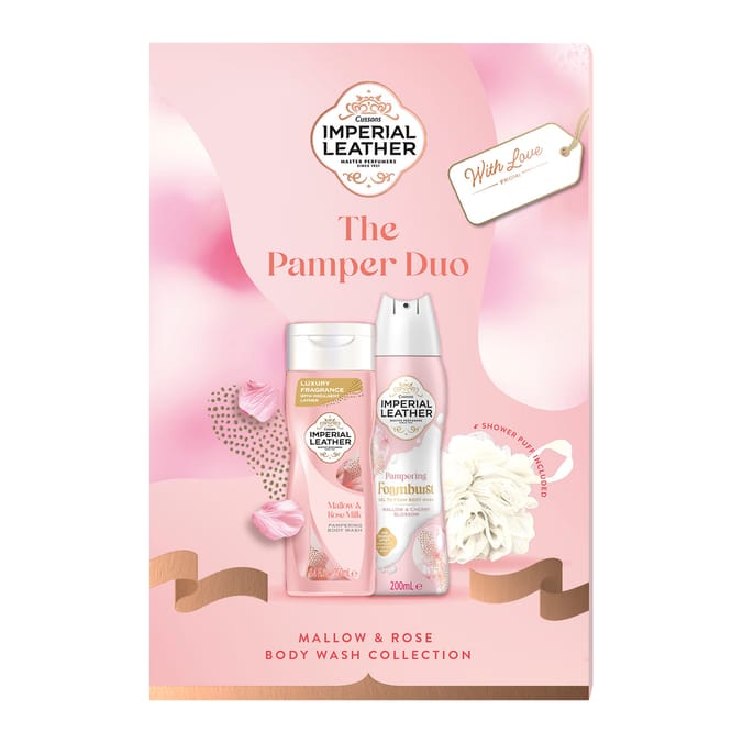 Imperial Leather The Pamper Duo Mallow & Rose Body Wash Collection