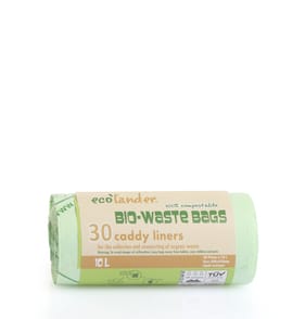 Ecolander Compostable Caddy Liners 10L 30 Pack